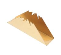Ipetboom Stainless Steel Napkin Holder Triangular Design Stable Upright Serviette Organizer for Dining Table Restaurant Hotel Coffee Shop Picnic Bar
