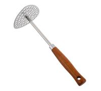 Ipetboom Stainless Steel Potato Ricer with Ergonomic Wood Handle Manual Handheld Masher for Mashing Potatoes Fruits and Vegetables Easy to Clean Kitchen Gadget for Home and Restaurant Use