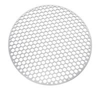 Ipetboom Stainless Steel Round Grill Net BBQ Mesh Grilling Mat Outdoor Portable Barbecue Wire Mesh for Camping Picnic with Cut to Fit Multipurpose Design