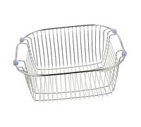 Ipetboom Stainless Steel Sink Drain Basket for Kitchen Sink Strainer Basket with Drainage Function Space Saving Dish Drainer Rack for Cutlery and Kitchen Waste Storage