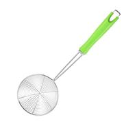 Ipetboom Stainless Steel Slotted Spoon Long Handle Colander for Cooking Frying Easy Liquid Drainage Dishwasher Safe Kitchen Strainer for Hot Oil Boiling Water Convenient Hanging