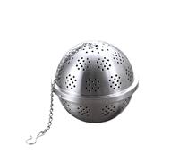 Ipetboom Stainless Steel Tea Infuser Ball Reusable Spice Ball Filter with Long Chain Clip for Easy Brewing of Loose Leaf Tea Spices Large