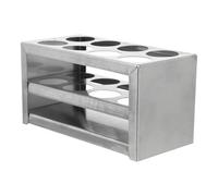 Ipetboom Stainless Steel Test Tube Rack Organizer with Laboratory Tube Holder for Scientific Experiments Classroom Research and Home Use