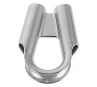 Ipetboom Stainless Steel Tubular Thimble Sleeve Size 12, Heart-shaped Wire Rope Eye Protector for Deck Cable Railing Hardware, Heavy Duty Marine Grade Rope Thimble Guard for Outdoor Rigging