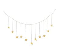 Ipetboom Stars Hanging Pendant Decoration Unique Metal Star Ornaments for Wall Shelf Mirror Bohemian Style Background Wall Decor for Living Room Bedroom and More