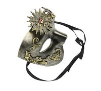 Ipetboom Steampunk Style Venetian for Men Lightweight Half Face Cover for Party and Cosplay Robust Abs Material with Intricate Handpainted Detailing Vintage Male Opera Prop