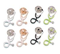 Ipetboom Stethoscope Breastpins Pins for Nurses and Doctors Alloy 8pcs Brooch Practical Decorative with Stethoscope Shape, Suitable for Casual and Formal Occasions