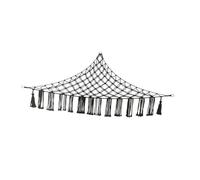 Ipetboom Stuffed Animal Hammock Wall Toy Net Bag Black for Plush Toys for Boys and Girls for Stuffed Animal Storage in Wall Corner