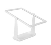 Ipetboom Table Sign Holder for Restaurant - A5 White Menu Display Stand, Small Portable Card Display Rack for Hotel, Trade Show, and Retail Countertop Use