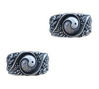 Ipetboom Taoism Copper Ring for Men Chinese Design Unique Statement Jewelry Birthdays Holidays Weddings Stylish Accessory for All Occasions