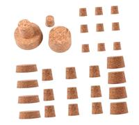 Ipetboom Tapered Wine Bottle Stoppers Cork Plugs for Wine Beer Soy Vinegar Bottles Reusable Cork Bungs for Sealing