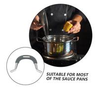 Ipetboom Thickened Stainless Steel Silicone Pot Handle Replacement Ergonomic Removable Side Handle for Steamer Saucepan Cooker Heat Resistant Kitchen Gadget Accessory Large