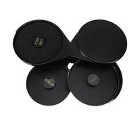 Ipetboom Three Salt Rim Box Dispenser Tray for Cocktails and Juices Black Rotating Bartender Tool for Salt Sugar and Juice Seasoning Sealed Freshness Preservation for Home Kitchen and Bar