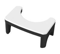Ipetboom Toilet Foot Stool for Bathroom Adults and Children, Thickened Non-Slip Squatting Step Stool, Black and White, Toilet Training Aid for Healthy Posture and Comfort
