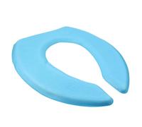 Ipetboom Toilet Seat Cushion U-Shape Blue, Eva Waterproof Breathable Pedestal Pan Mat with Thickened Self-Adhesive Layer for Home and Office Bathroom Comfort