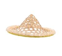 Ipetboom Traditional Bamboo Rain Blocking Hat for Sustainable Dance Prop for Cultural Festivals and Outdoor Performances Lightweight Sun Protection for Seaside Themes Beige