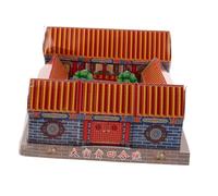 Ipetboom Traditional Ghost Paper Villa for Ancestor Worship Sacrifice Paper House Decoration for Chinese Festival Rituals Burning with Easy-clean Ash for Ancestor Blessings and Peace