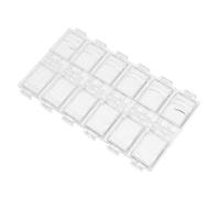 Ipetboom Transparent Multi Nail Art Storage Box for Rhinestone and Charms Organization Beads Holder with Compartments for Art Supply and Small Accessory Sorting at Home