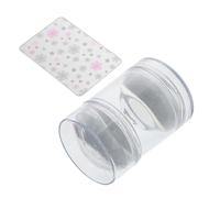 Ipetboom Transparent Silicone French Nail Art Stamper Set Butterfly Pattern Plates Precise Double-Ended Jelly Stamping Tools for Beginners and Professionals Clear Nail Stencils