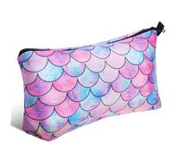 Ipetboom Travel Makeup Brush Case Cosmetics Bag for Women Zippered Pouch Easy Maintenance Polyester