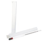 Ipetboom Triple Scale Alcohol Hydrometer with Test Jar for Accurate Sugar Moisture Alcohol Content Measurement Wine Beer Spirits Brewing