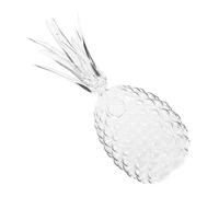 Ipetboom Tropical Pineapple Glass Cup with Straw for Juice Milk Water Transparent Glassware for Luau Party Wedding Pineapple Glasses Summer Beach Events and Home Use
