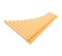 Ipetboom Tube Yellow Panpipe Instrument for Beginners School Pan Flute for Students Traditional Chinese Woodwind for Teaching Concerts and Stage Performances