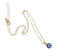 Ipetboom Turkish Evil Eye Protection Necklace Blue Eyes Amulet Pendant Choker Jewelry for Women with Edge