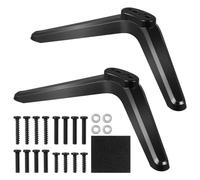Ipetboom TV Legs, 2Pcs Universal TV Mount Stand for Screens to 32-55in, Table Holder Stand with Screws, Easy Installation Plastic Tabletop Television Legs Mounting Brackets