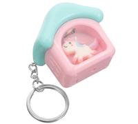 Ipetboom Unicorn Keyring with LED Light and Music, Pink Mini Pendant Torch for Handbag and Backpack Charm