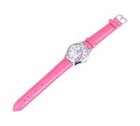 Ipetboom Unicorn Pattern Quartz Watch for Boys and Girls Adjustable Leather Strap Cartoon Wrist Decoration Rose Red Precise Timekeeping