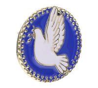 Ipetboom United Nations Dove Lapel Pin Peace Dove Brooch Corsages Badge Bag Pins Dress Badge for Clothing