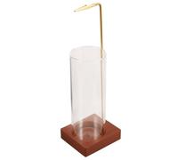 Ipetboom Upside Down Incense Stick Burner Censer with Timer Fireproof Ash Collector Modern Desktop Aroma Holder for Relaxation and Home Decor Glass Bottle for Yoga and Stress Relief