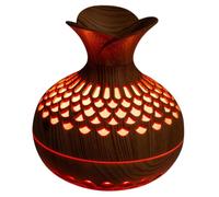 Ipetboom USB Humidifier for Bedroom with Silent Mist Technology Compact Portable Aromatherapy Diffuser Easy Operation Home Air Humidifier for Small Rooms Wood-grain Design