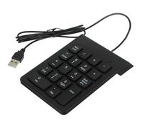 Ipetboom USB Wired 19-Key Numeric Keypad Number Pad Keyboard for Laptop Desktop Portable USB Number Pad for Accounting and Banking Use Compact Wired Accessory