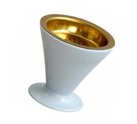 Ipetboom V-shaped Blue Ceramic Aromatherapy Burner Modern Arabic Style Incense Censer for Home Décor, Household Scent Burner Suitable for Incense Sticks and Aromatherapy Use