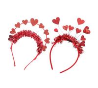 Ipetboom Valentine’s Day Heart-Shaped Headband with 9 Pink Hearts, Women’s Party Hair Band for Wedding, Festival, and Costume Accessories