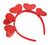 Ipetboom Valentine's Day Heart Headband Glitter Sequin Hairband for Women Cute Colored Heart Hair Accessories for Party and Casual Wear and Creative Design for Romantic Moments
