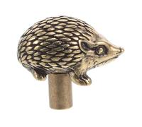 Ipetboom Vintage Brass Door Handle Antique Decorative Cabinet Pull Knob Hedgehog Shape American European Style Metal Handle for Dressers and Cupboards Easy Installation