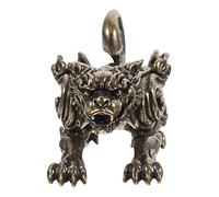 Ipetboom Vintage Brass Kylin Statue Indoor Tabletop Animal Decor Sturdy Miniature Feng Shui Figurine for Home Desktop Ornament with Elegant Craftsmanship