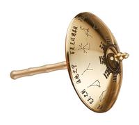 Ipetboom Vintage Brass Umbrella Craft Small Metal Decoration Rotatable Windmill Ornament for Desktop Shelf and Festival Decor Chinese Culture Gift for Family and Friends