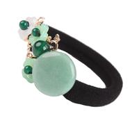 Ipetboom Vintage Chinese Hair Tie Retro East Asian Style Hairband for Women Elastic Hair Ropes Floral Patterns for Daily Wear Party Occasions