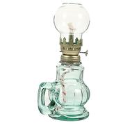 Ipetboom Vintage Glass Kerosene Oil Lamp Retro Decorative Light for Indoor Use High Grade Material Easy to Ignite Wick Elegant Desktop Lighting for Home and Wedding Decor