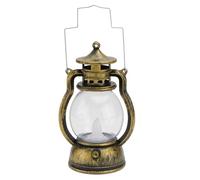 Ipetboom Vintage Kerosene Lamp Battery Powered Retro Lantern Decorative Creative Lighting for Home Ambience and Festival Scene Layout Classic Oil Lamp Design in Antique Bronze Color