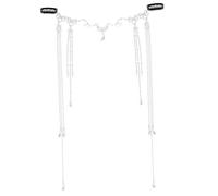 Ipetboom Vintage Silver Tassel Head Chain for Women Delicate Forehead Hair Jewelry with Elegant Waterdrop Design Bridal Prom Photo Hair Accessory for Stylish Headpieces