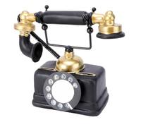Ipetboom Vintage Telephone Ornament Retro Desk Decoration Home Decor Accent Creative Nostalgia Phone Model for Office and Living Room Random Color Random Color