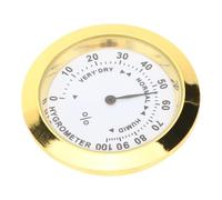 Ipetboom Violin Humidity Meter Gold Round Hygrometer for Instrument Care, Portable Violin Gauge for Guitar Case Moisture Measurement, Multi-Functional Musical Instrument Hygrometer