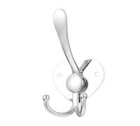 Ipetboom Wall Mounted Punch-Free Triple Coat Hook, Alloy Non-Drill Clothes Hanger with High-Low Hooks for Bathroom and Bedroom, 1pcs Practical Hat and Coat Rack for Home Storage