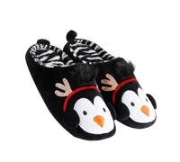 Ipetboom Warm Cartoon Penguin Indoor Wearing Slippers for Autumn Winter Soft Floor Shoes for Boys and Comfortable Non-slip Home Slippers Gift