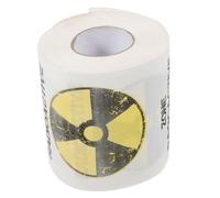 Ipetboom Warning Graphic Toilet Paper Printed Roll Paper Decorative Fun Printing Napkin for Birthday Party Bathroom Tissue Novelty Tissues